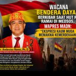 Bendera Dayak Disebut Akan Berkibar Saat HUT RI, Wapres MADN: Hormati Kehendak Kaum Muda