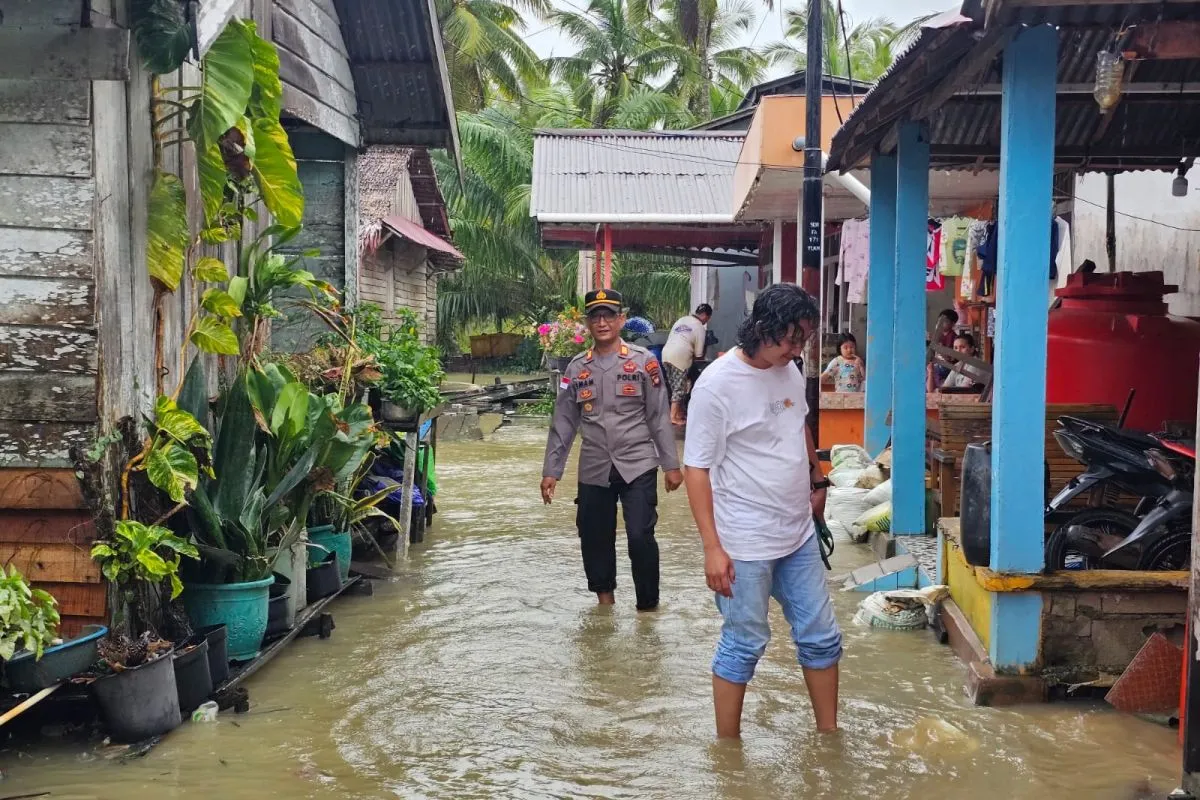 Air Laut Pasang Genangi Permukiman di Sungai Raya, 84 Rumah Terdampak