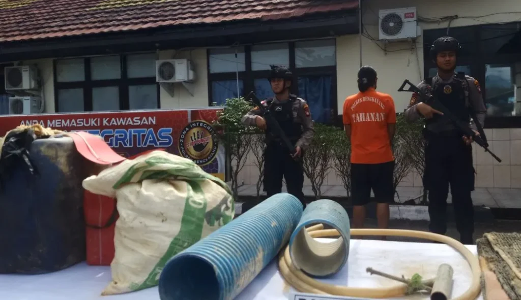 Polisi Tangkap Pelaku Penambang Ilegal di Bengkayang