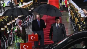 Presiden Prabowo Subianto sambut Kedatangan Presiden Turki Recep Tayyip Erdogan