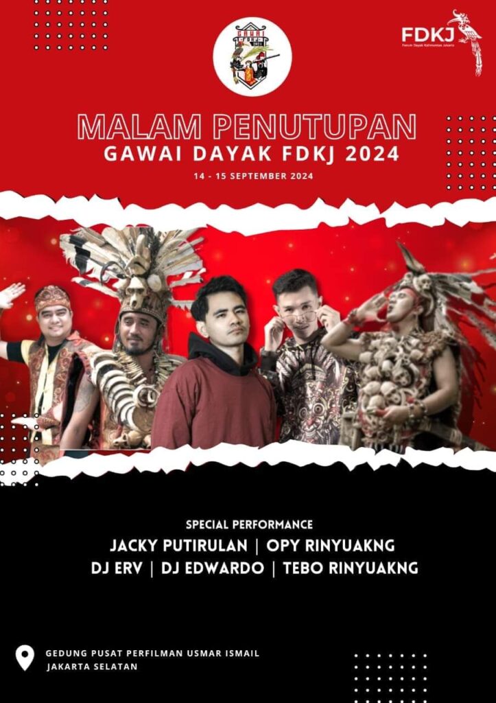 Berikut Sederet Artis Dayak Meriahkan Gawai FDKJ ke 2 di Jakarta 14-15 September 2024