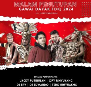 Berikut Sederet Artis Dayak Meriahkan Gawai FDKJ ke 2 di Jakarta 14-15 September 2024