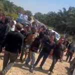 Aksi Demo memanas, Massa Bakar fasilitas PT MAS di Wajok