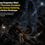 Seorang Pengendara Motor Alami Penurunan Kesadaran di Jalan Gunung Vandering, Warga Berikan Pertolongan